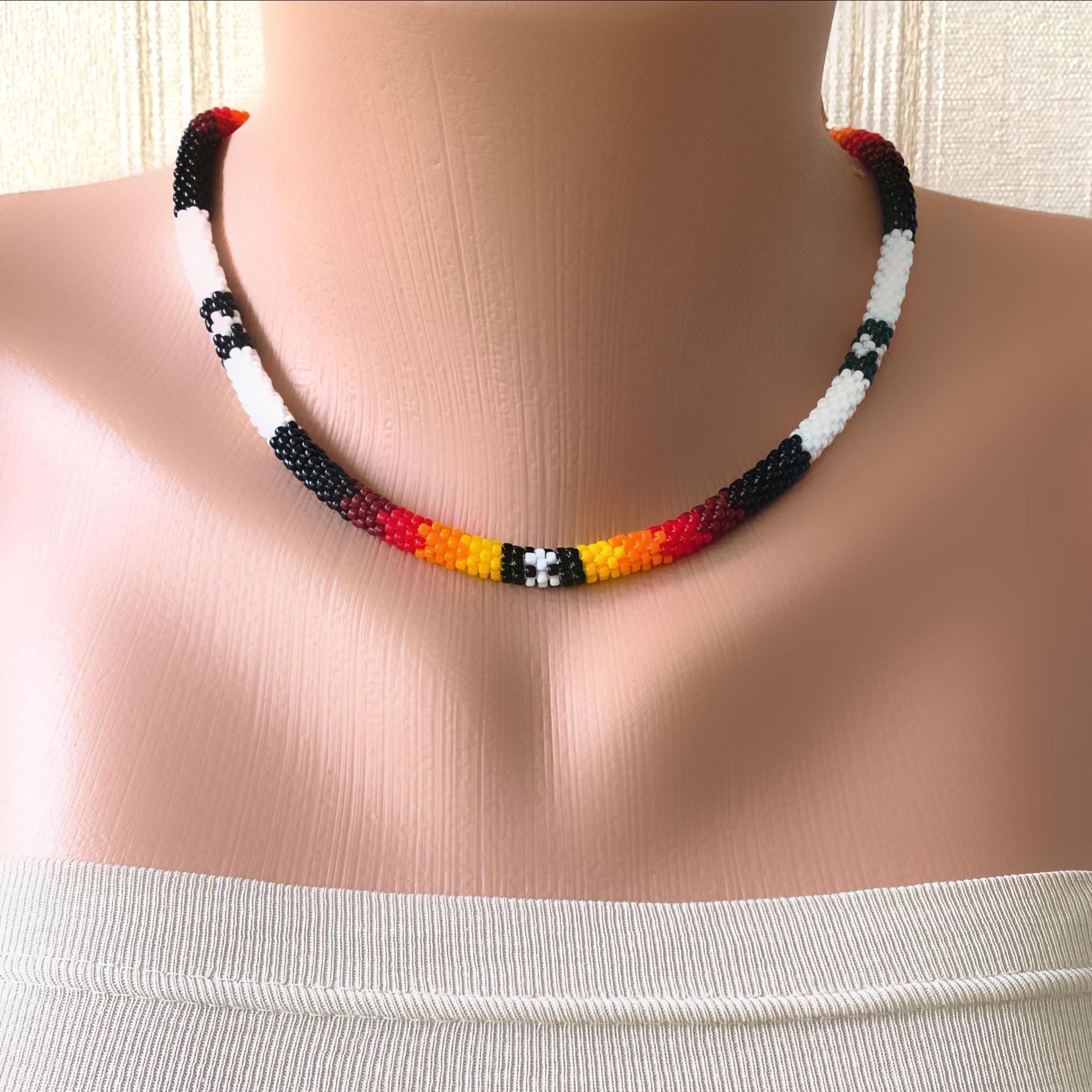 Cherokee Medicine Wheel Beaded Necklace - Etsy