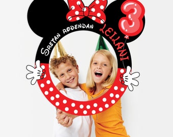 DIGITAL DOWNLOAD Minnie Mouse Photo Booth Frame | Minnie