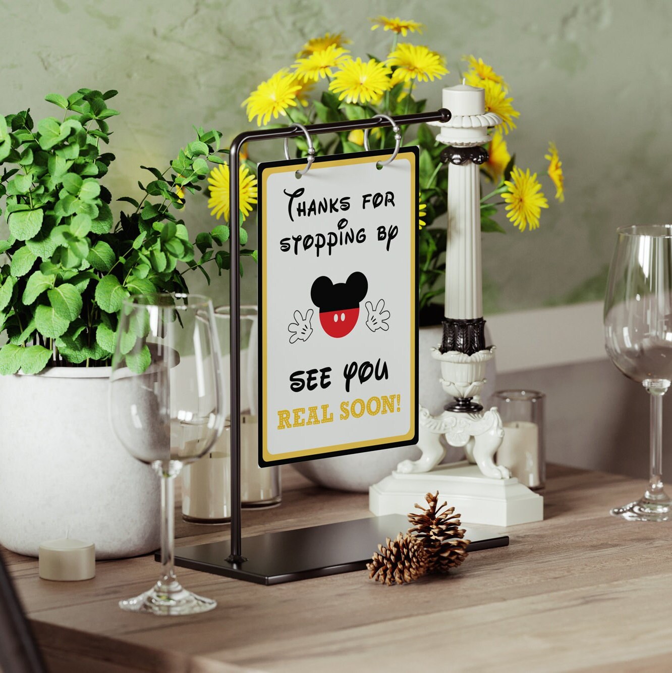 Open Sign Mickey Printable Set of Mickey Mouse Party Signs, 5x7 and 8x10 INSTANT ...