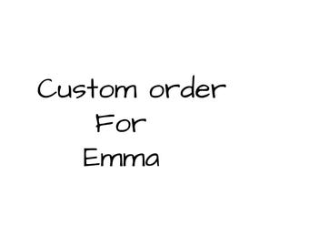Commande personnalisée pour Emma 1 x tunnel à glands tout en crème