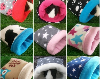 4 sizes* **soft fleece**Guinea pig bed ** small animal bed**hedgehog** hide**snuggle pouch**sack** guinea pig cosy**Sleeping bag**