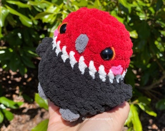 Woodpecker Plushie | Crochet Bird Plushie, Kawaii Plushie, Cute Plush, One of a Kind, Handmade Gift, Little Birdie