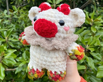 Mushroom Little Cow Plushie | Crochet Cow Plushie, Kawaii Cow, Cute Cow Plush, One of a Kind, Handmade Gift, Fruit Cow, Cute Stuffie