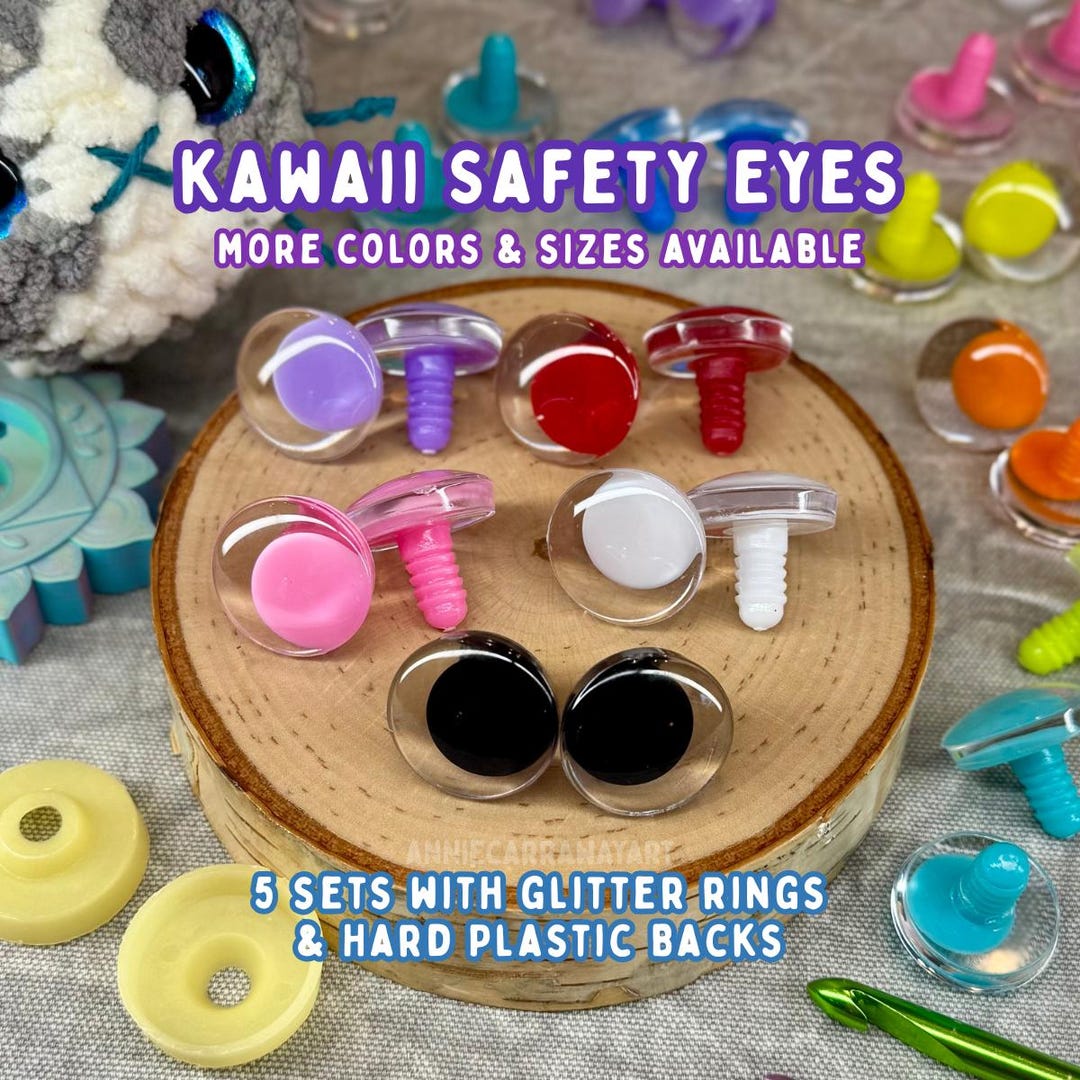 優勝PR　セット　PR+　“KEEP YOUR EYES”エイリアン Kawaii Safety Eyes | Multiple Colors and Sizes | Amigurumi Plushie