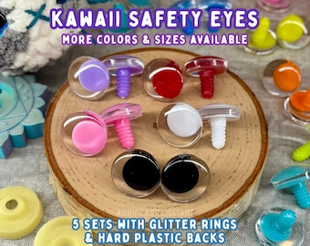 Kawaii Safety Eyes | Multiple Colors and Sizes | Amigurumi Plushie