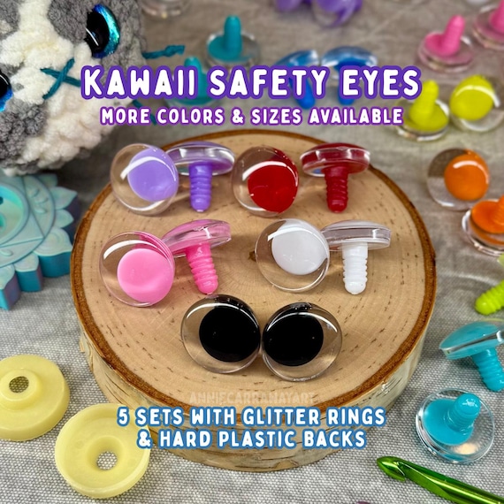 “KEEP YOUR EYES”エイリアン　PR+ Kawaii Safety Eyes | Multiple Colors and Sizes | Amigurumi Plushie