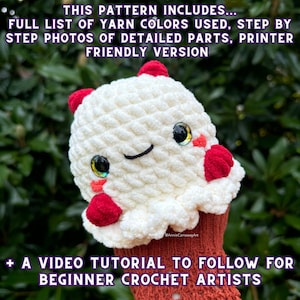 Patrón de crochet para Halloween / Peluches de fantasmas / Paquete de patrones 18 en 1 / Arte de Annie Carraway / Patrón en PDF imagen 8