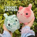 2 in 1 Crochet Pattern | Cute Loaf Cat Plushies, Amigurumi Crochet Cat, Crochet Plushie Pattern, Crochet Plushie Pattern Bundle,Cute Crochet