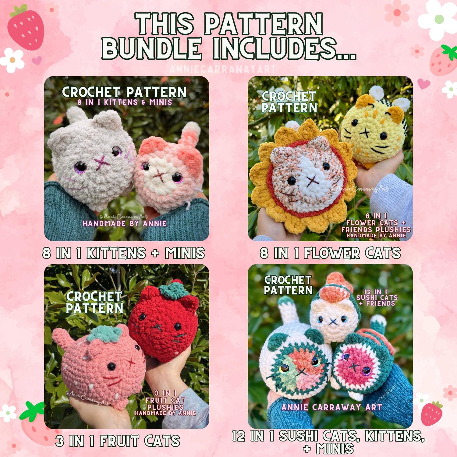 Crochet Pattern Bundle | Loaf Cat Pattern Bundle Two | Annie