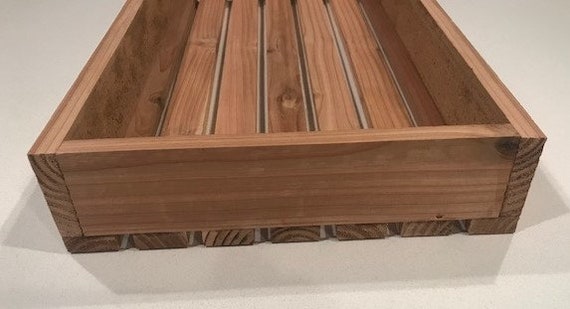【おすすめ】Marche Box / Natural Wooden Tray Cedar Tray 10
