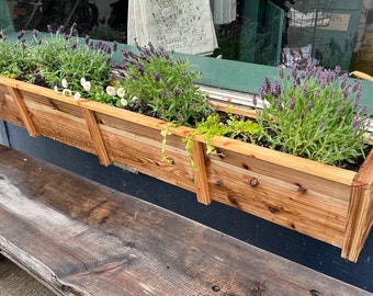 Taper Front Cedar Window Box