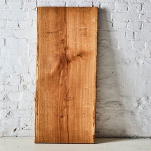Massivholzplatte aus einem Stück Eiche | Waschtischplatte Eiche | Tischplatte Waschtisch massivholz | Couchtischplatte | rustikales Design