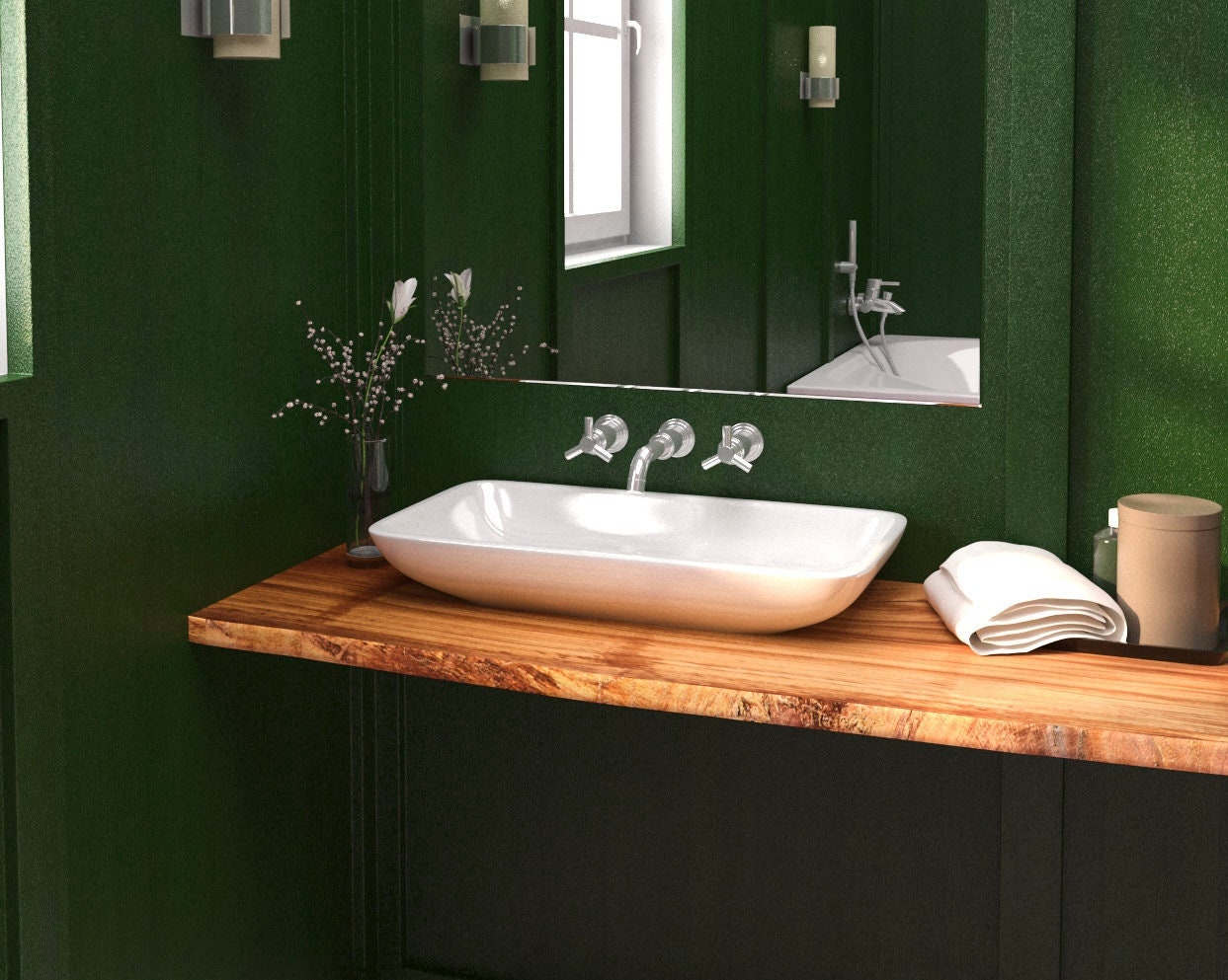 Lavabo Dessus Chêne Non Collé Bord d'arbre/Plateau de Table en Bois Massif Lavabo Basse Naturel Uniq