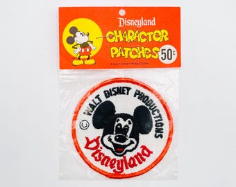 Parche de Mickey Mouse de Disneyland del Nuevo Mundo, auténtico, vintage, embalaje original sellado