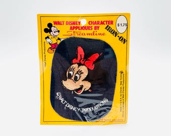Parche termoadhesivo con apliques de Minnie Mouse y personajes de Walt Disney, nuevos coleccionables, regalos vintage, para niños y todos los niños.