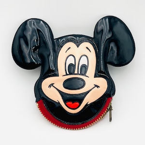 Vintage Disneyland Mickey Mouse Coin Wallet - 1970s Souvenir