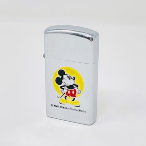 Original Mickey Mouse Slim Zippo Lighter Disney Walt Disney