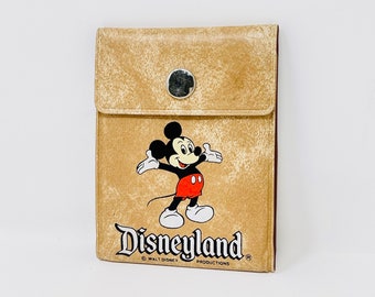 Vintage Disneyland Mickey Mouse Vinyl Wallet Original Collectible 1980's Walt Disney Productions Authentic Christmas Gifts Xmas