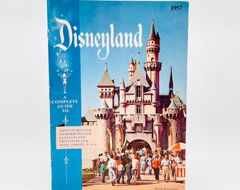 1957 Disneyland Complete Guide Booklet Walt Disney Productions Authentic Vintage Park Souvenirs Xmas Gifts for Everyone Collectors Family