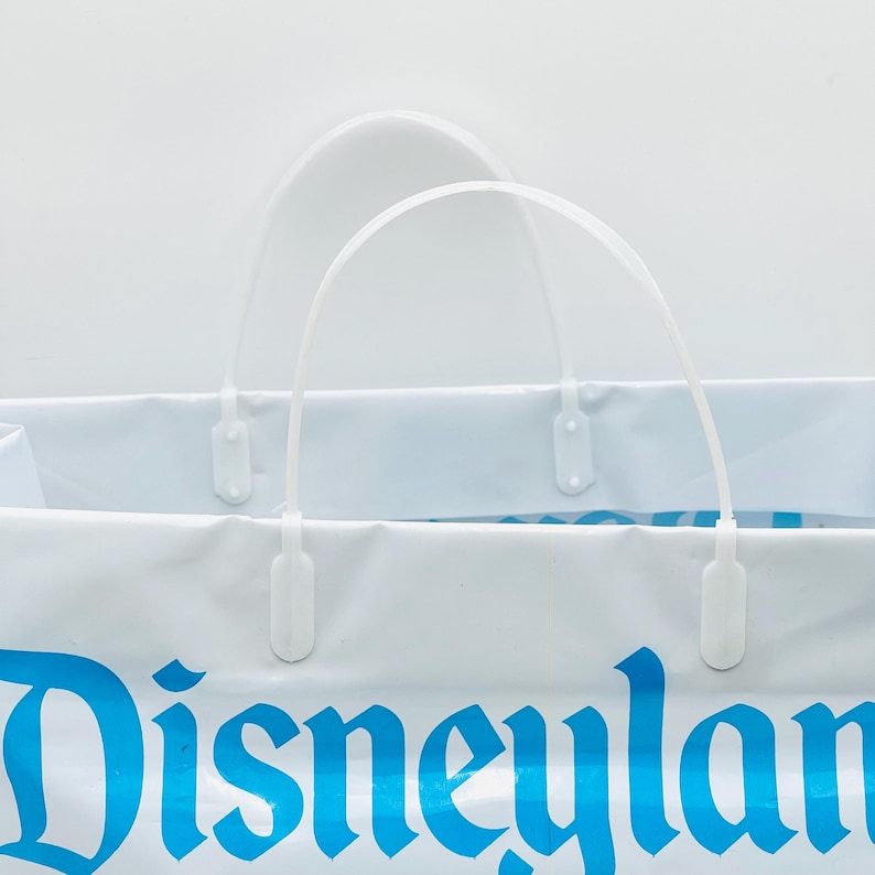 Vintage Disneyland Mickey Mouse Plastic Shopping Bag Tote Authentic Souvenirs Original Gifts image 4
