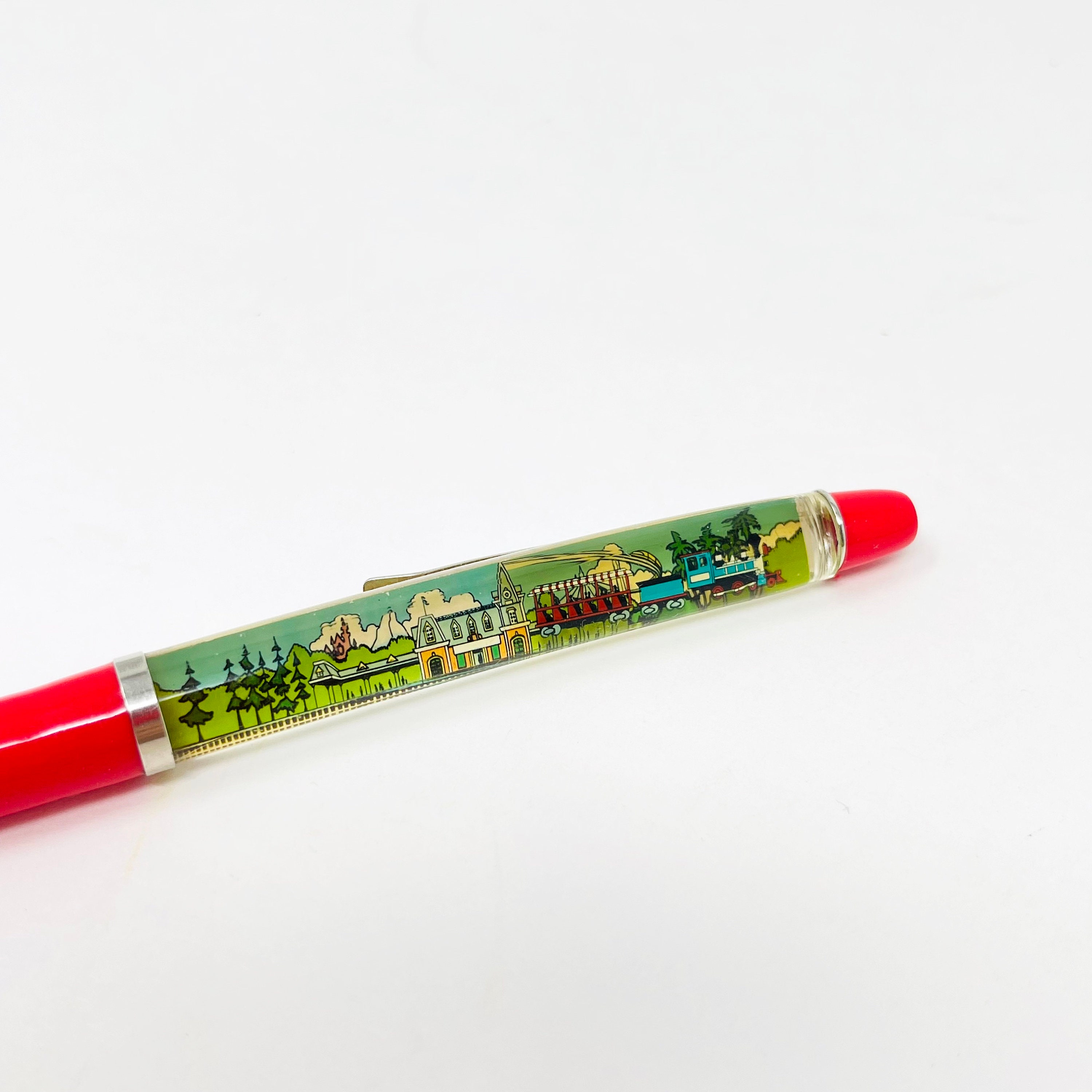 Disneyland Anson ペン Anson Gold Tone Pen W/desk Stand 50 Happy Years Anniversary
