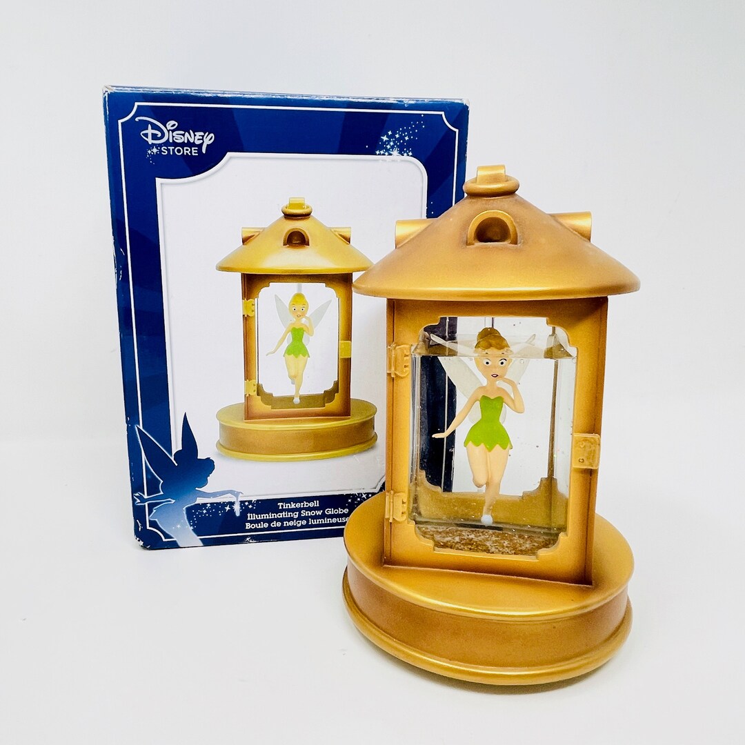 Original Peter Pan's Tinker Bell Light up Lantern Snow Etsy