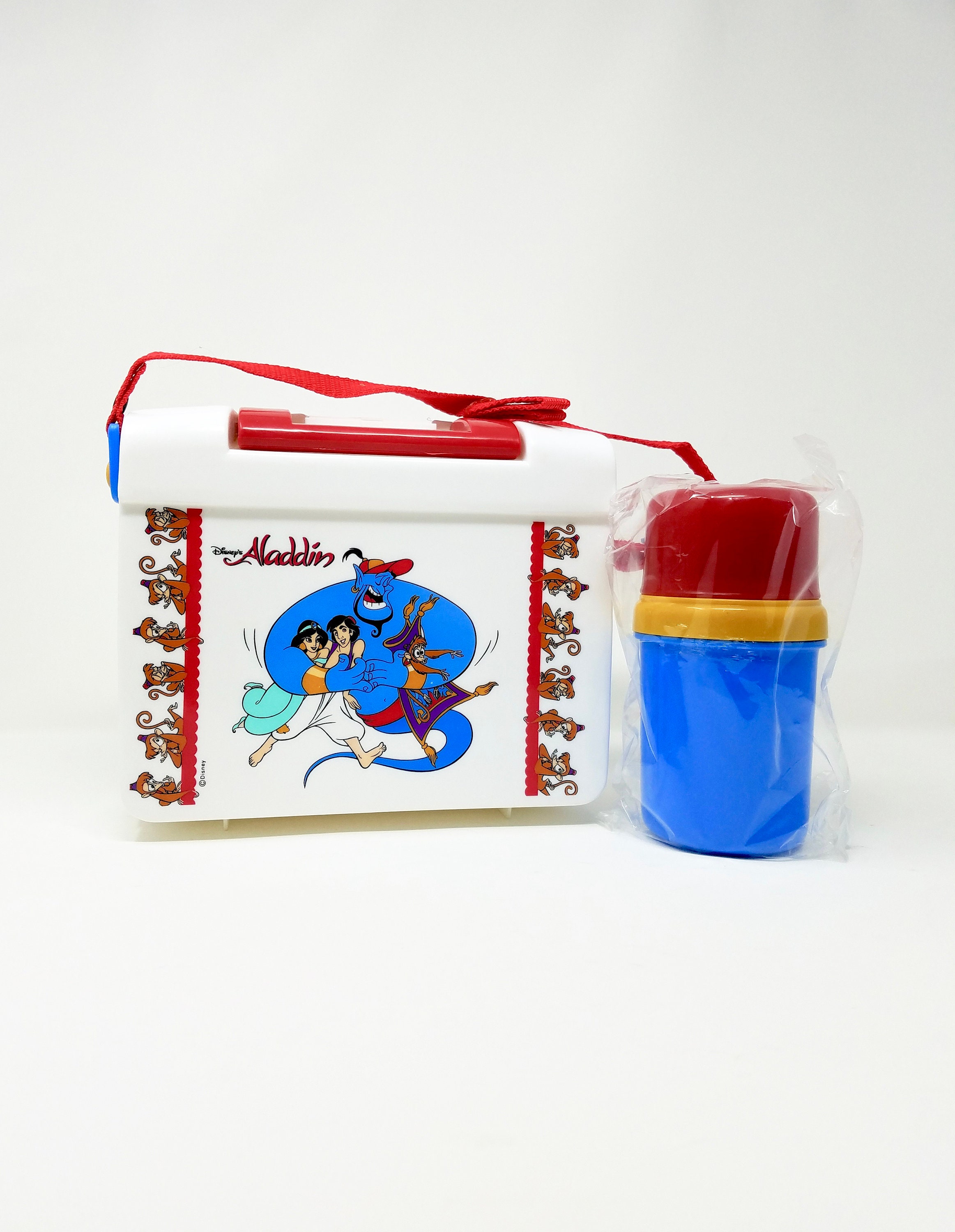 Walt Disney World ランチBOX⭐︎BOTTLE（Aladdin） VTG ALADDIN Walt Disney World Metal Lunch Box & Thermos | eBay