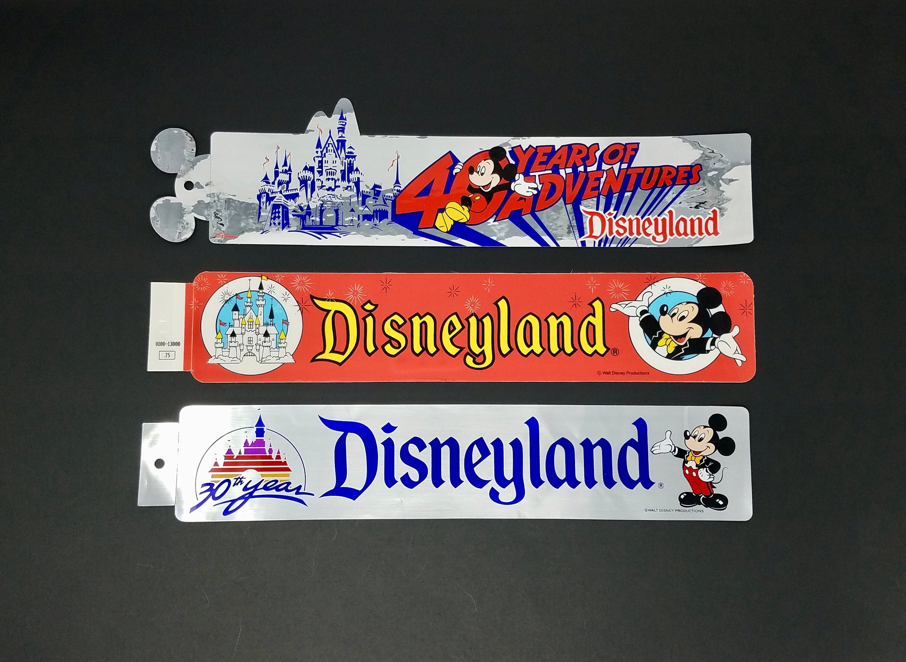 Original 3 Vintage Disneyland Bumper Stickers Mickey Mouse Etsy