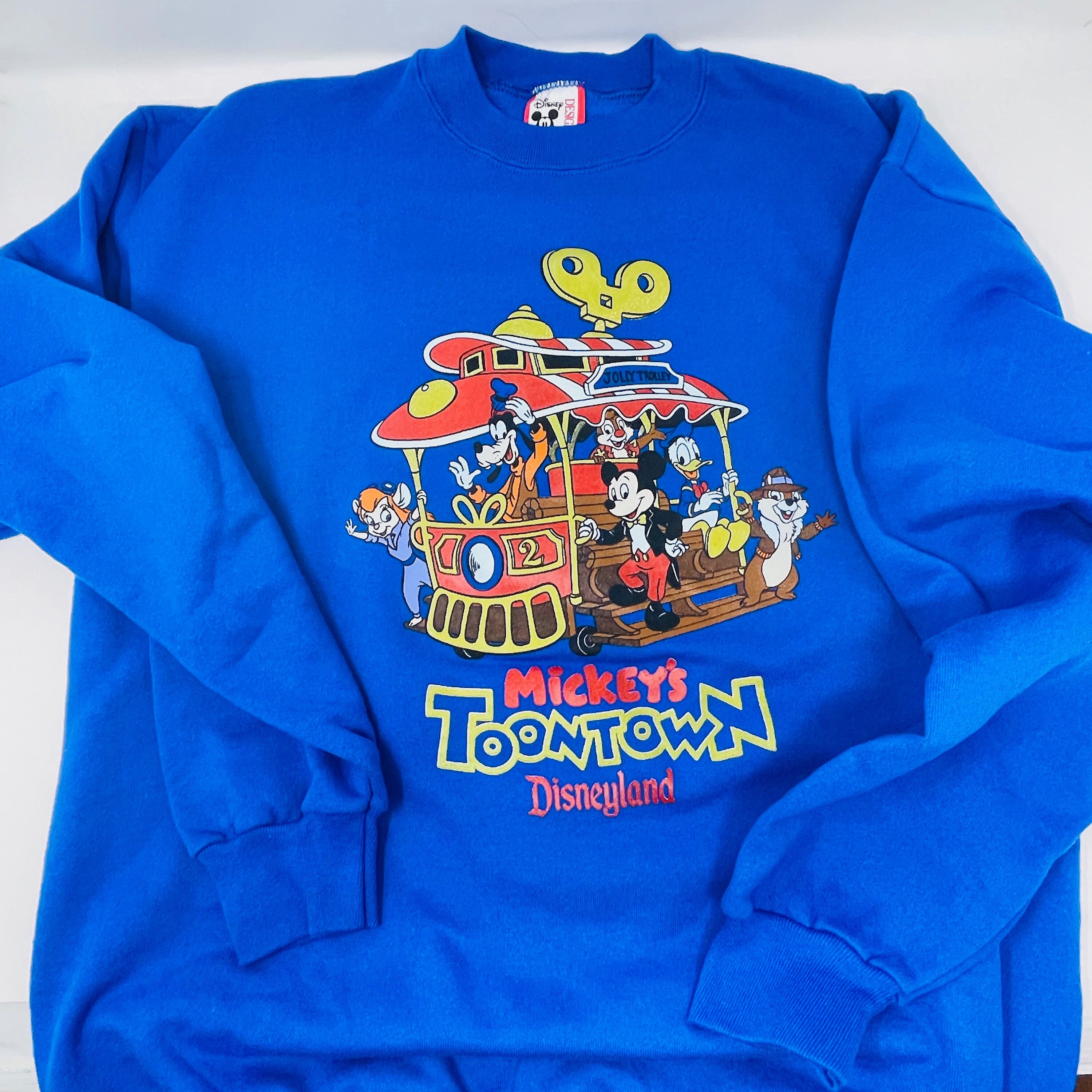 トップス 90s Disney land toontown sweat Vintage 90s Mickey's Toontown Disneyland Sweatshirt - Etsy