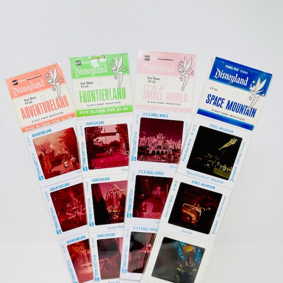 Vintage Disneyland Slides: Adventureland, Frontierland, Space