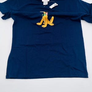 New with Tags Disneyland Pluto Navy T-shirt Large New With Tags Authentic Vintage Disney T-shirt Gift image 4