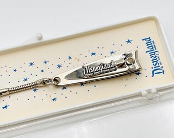 Vintage Disneyland Nail Clipper Keychain: 1960s Souvenir in Original Box NWT