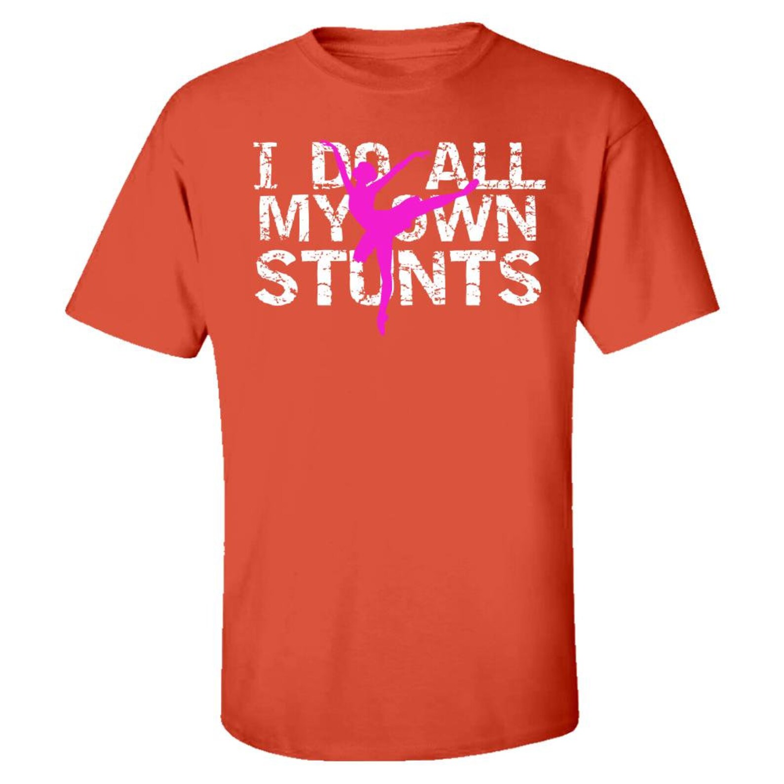 ballet i do my own stunts ballerina - kids t-shirt