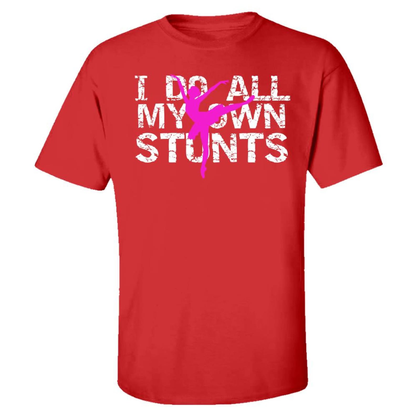 ballet i do my own stunts ballerina - kids t-shirt