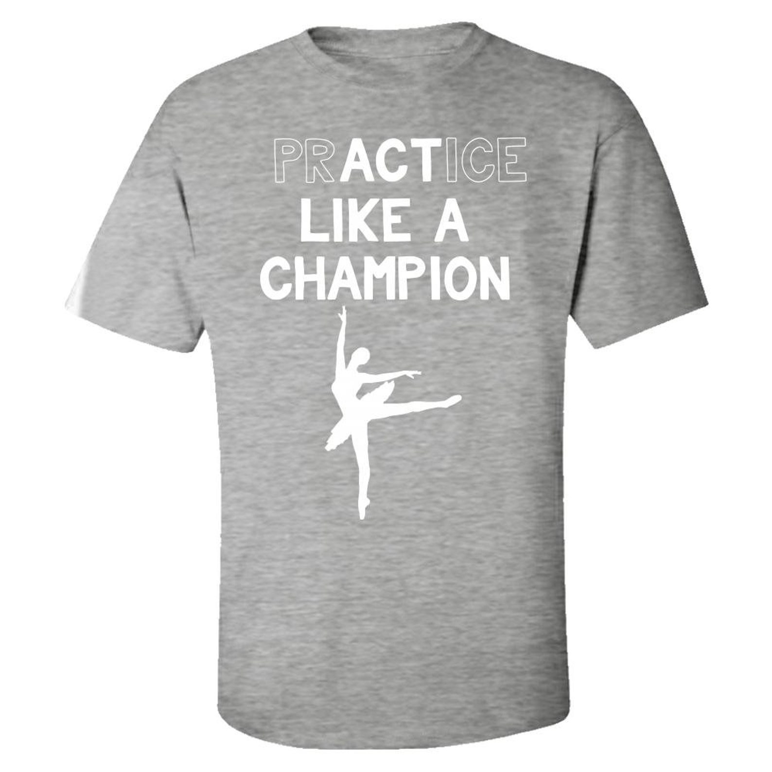 ballet practice like a champ ballerina gift - kids t-shirt