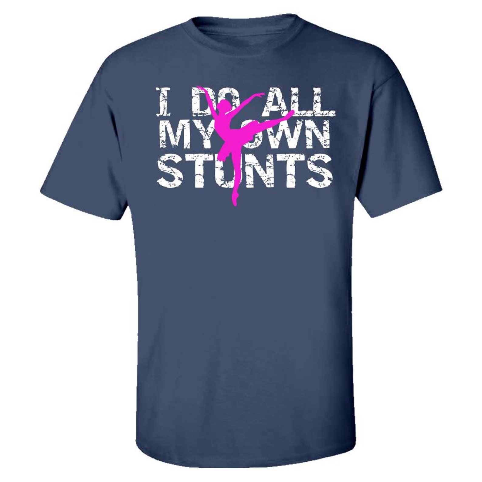 ballet i do my own stunts ballerina - kids t-shirt