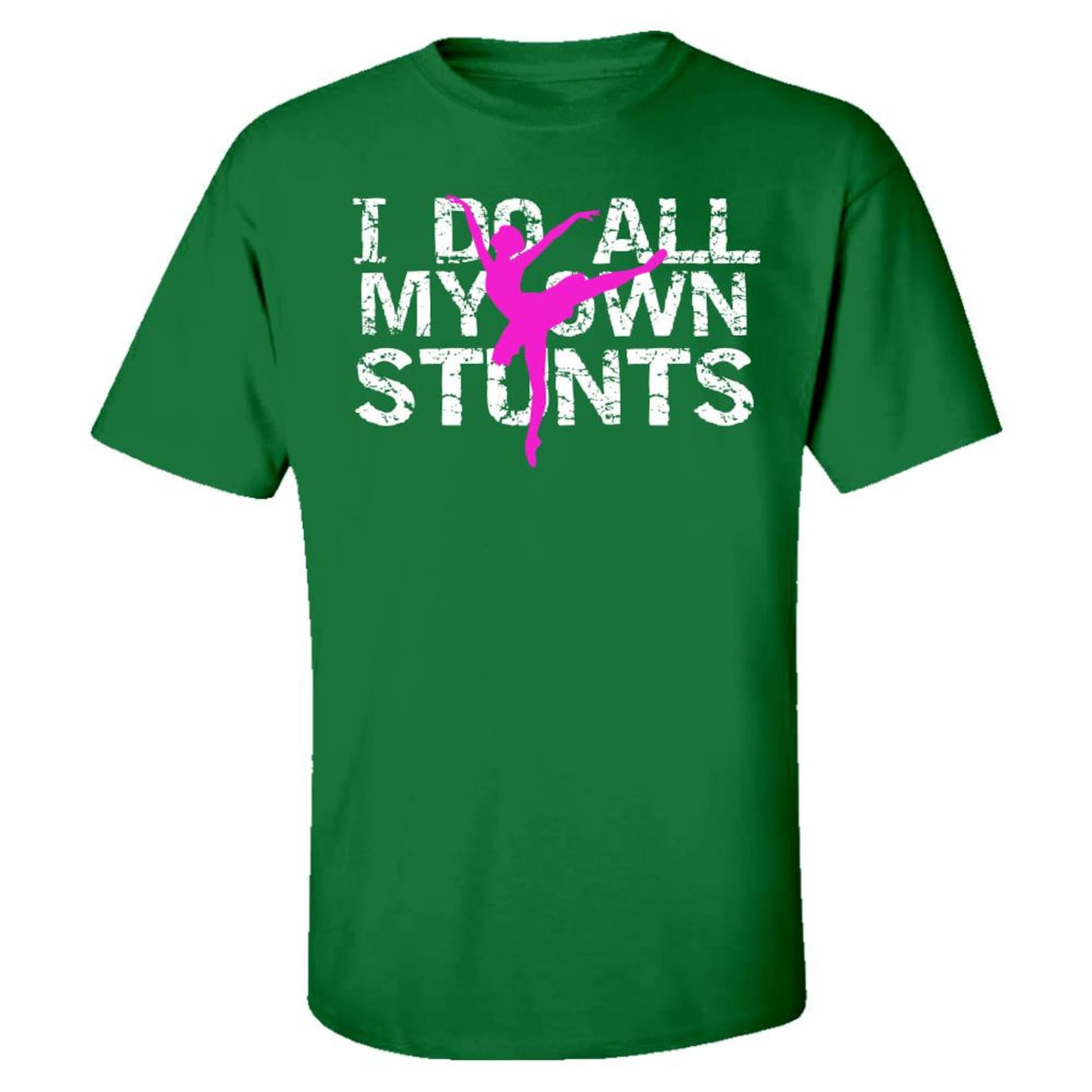 ballet i do my own stunts ballerina - kids t-shirt