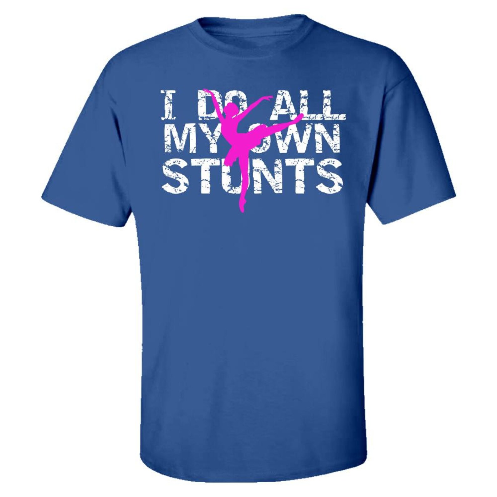 ballet i do my own stunts ballerina - kids t-shirt