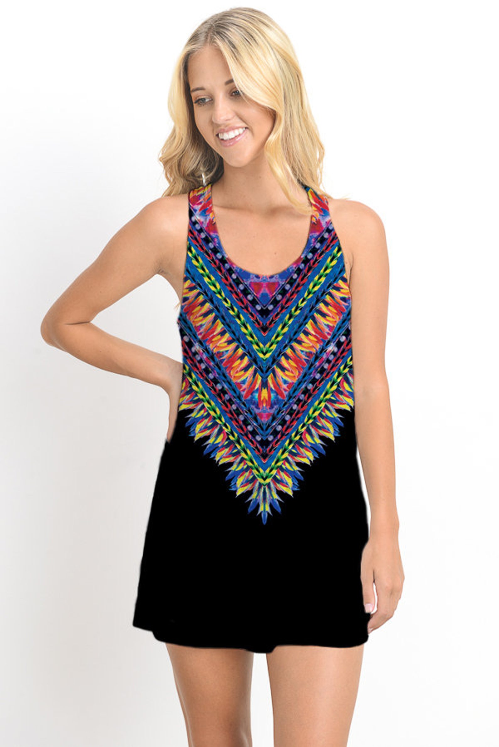 tie dying a tank top