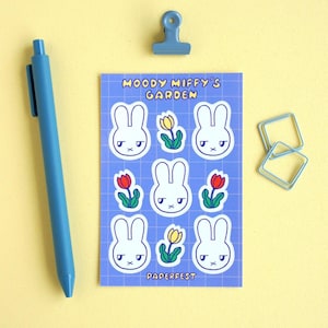 Folha de adesivos do Jardim de Moody Miffy