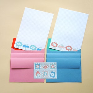 Juego de letras de primavera, bonito juego de papelería hecho a mano.