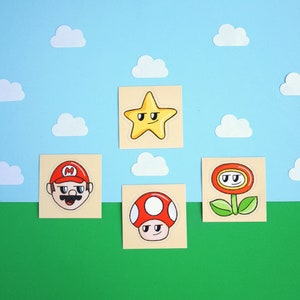 Super Mario Aufkleber, Mario World Charaktere Vinyl-Aufkleber