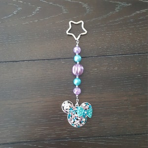 Minnie Mouse Inspired Key chain / Zipper Charm / Backpack Bling / Purse Bling / Disney
