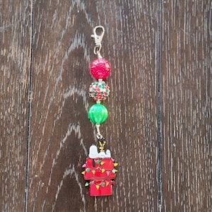 Dog, Peanuts Snoopy Inspired Key chain / Backpack Charm / Purse Charm / Peanuts