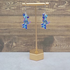 Alien Stitch Inspired beaded Earrings, Aluani / Disney / Disney Parks / Dangle Earrings / Lilo and Stitch / Hawaii
