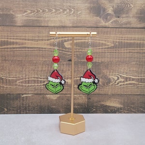 Earrings Inspired by How the Grinch Stole Christmas featuring the Grinch!