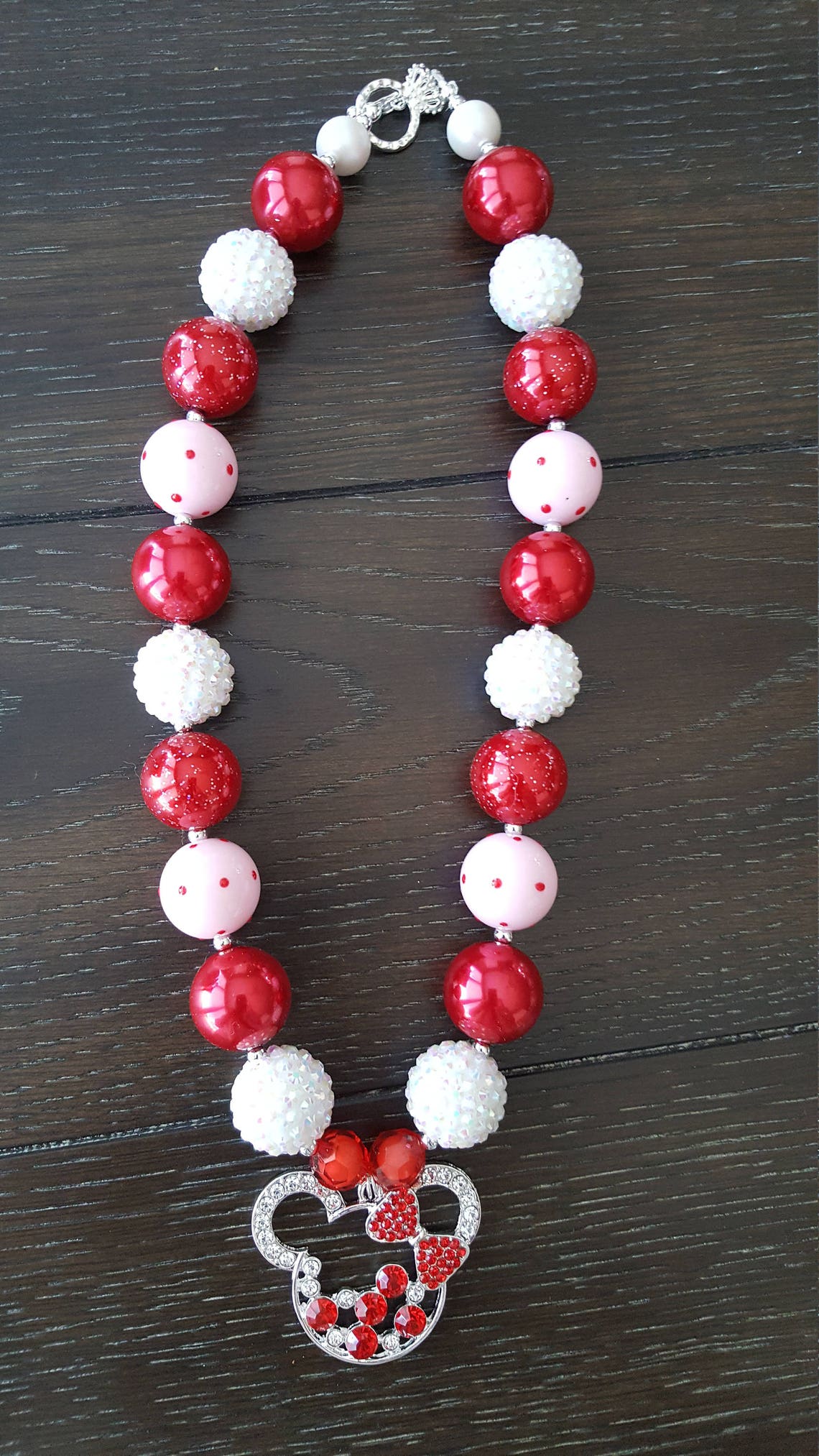 Rainbow Sparkles Chunky Bubblegum Necklace And Bracelet