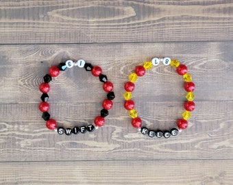 Friendship Bracelet Set Taylor Swift & Travis Kelce / Kansas City Chiefs / Swiftie