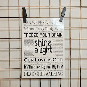 Impression carte postale de Heathers The Musical Quotes and Lyrics