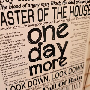 Les Miserables Quotes and Lyrics A5/A6 Print - Etsy